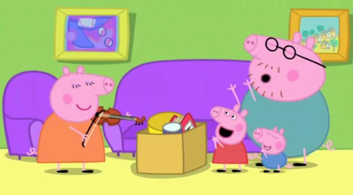 小猪佩奇第一季英文知识点,英语动画片粉红猪