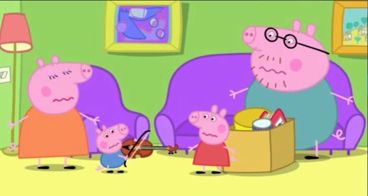 小猪佩奇第一季英文知识点,英语动画片粉红猪