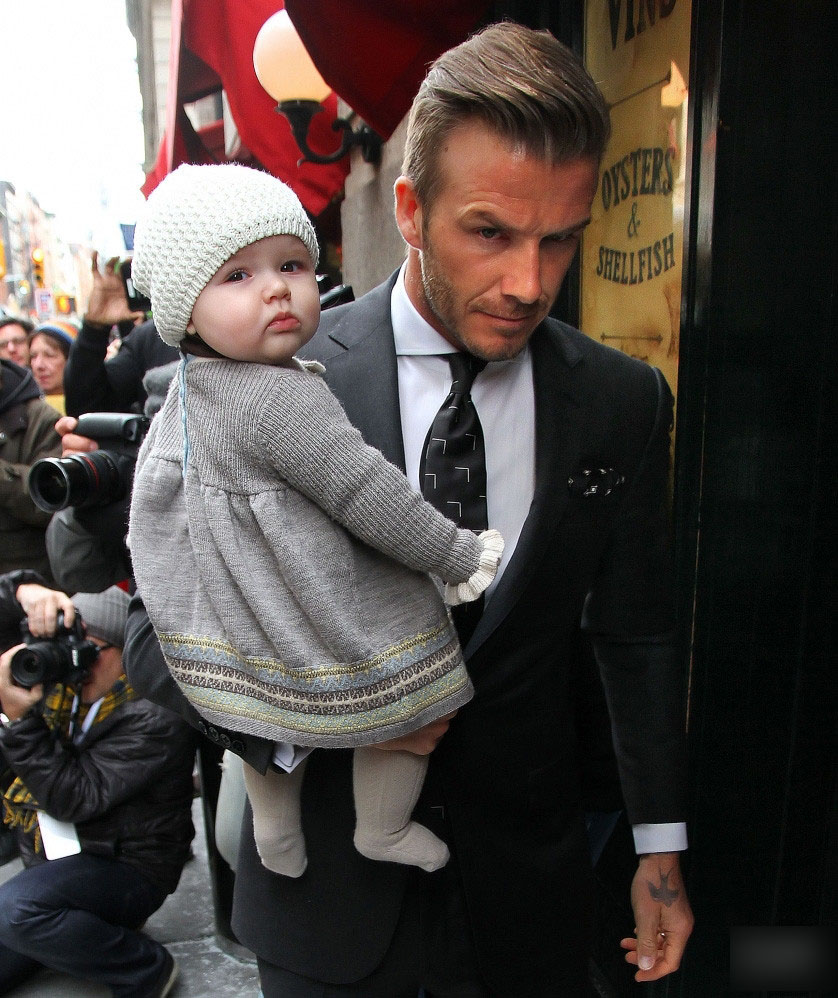 贝克汉姆：给你一个女儿，你能温暖整个世界