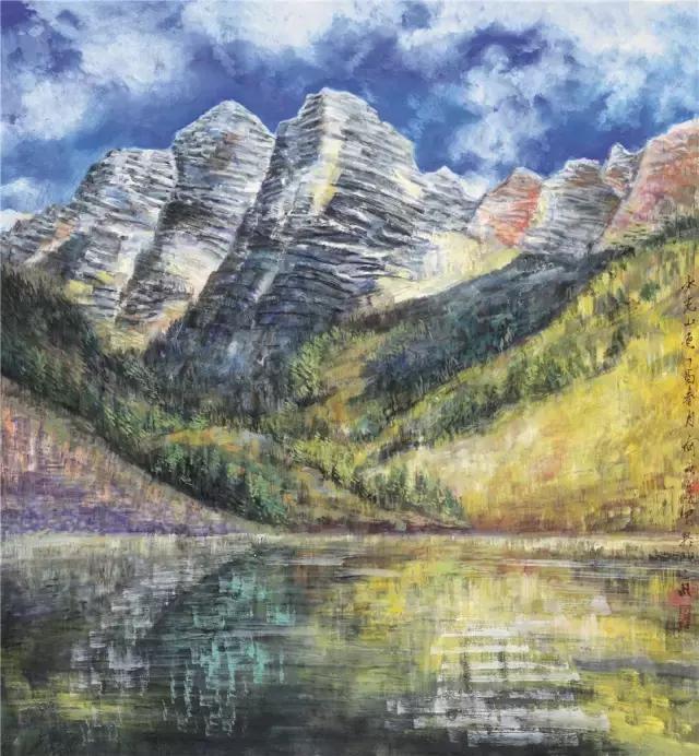 东方彩墨·何雨春56个民族作品—《仫佬姑娘去走坡》