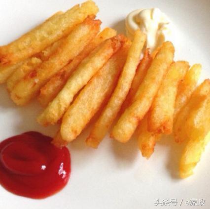 土豆做薯条家庭自制做法,番茄酱薯条家庭自制做法