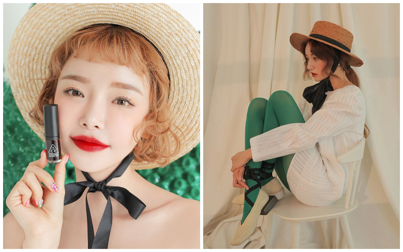 蓝色草帽海边度假,玩转海边度假风