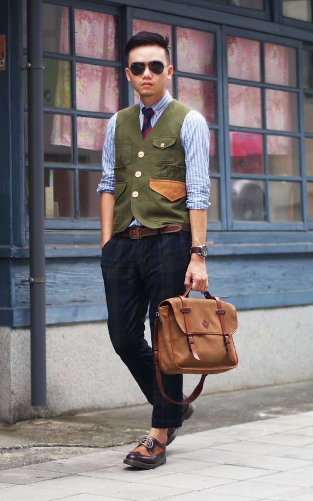 男生时尚背包穿搭,教你打造型男穿搭风格