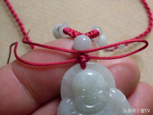 翡翠绑绳教程全部,单线绑翡翠方法