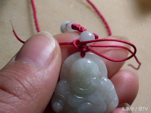 翡翠绑绳教程全部,单线绑翡翠方法