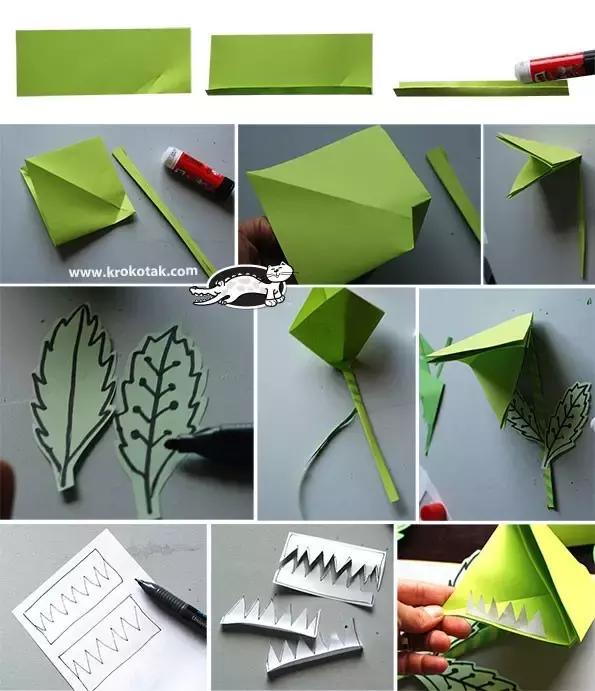 幼儿园立体卡纸手工：恐龙茶杯小爱心等，由简到繁，适合大部分幼儿操作