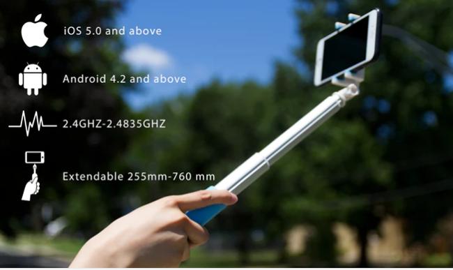 可伸缩自动拍照的自拍杆,自拍杆伸缩拍照