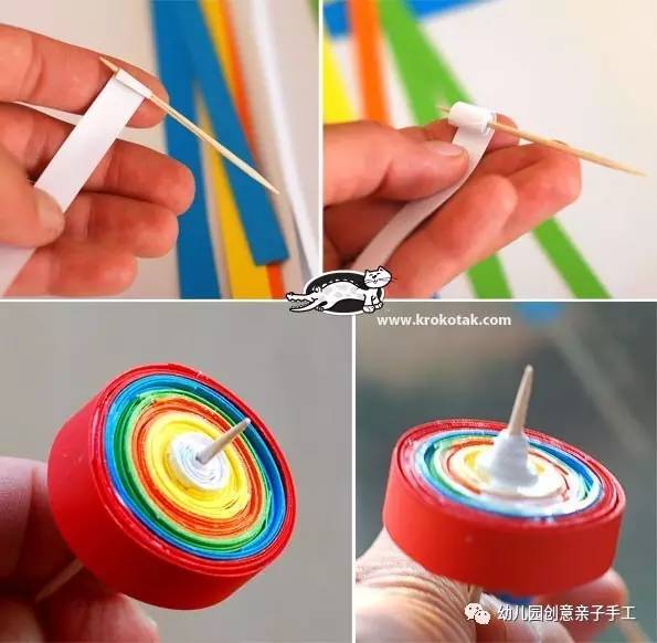 幼儿园亲子手工卡纸教程：立体日历陀螺字母表等，幼师与家长都应该会这些