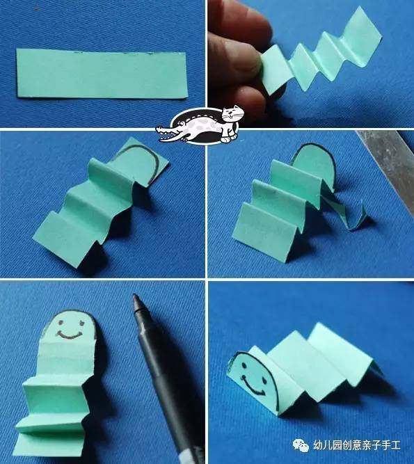 手工蝴蝶折纸幼儿园简单又漂亮,虫虫变成大蝴蝶