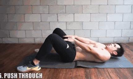 腹肌训练教程七天练出腹肌马甲线,女生练马甲线最有效方法瑜伽垫