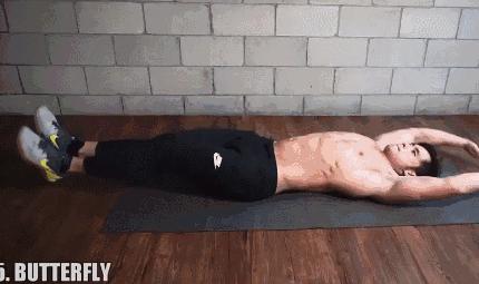 腹肌训练教程七天练出腹肌马甲线,女生练马甲线最有效方法瑜伽垫