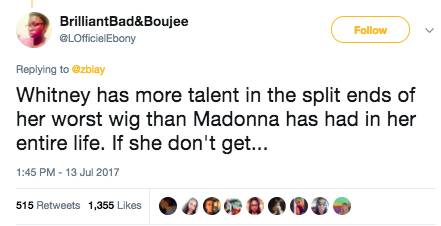 老牌Diva的抓马：Madonna信件曝光，称WhitneyHouston“平庸到可怕”