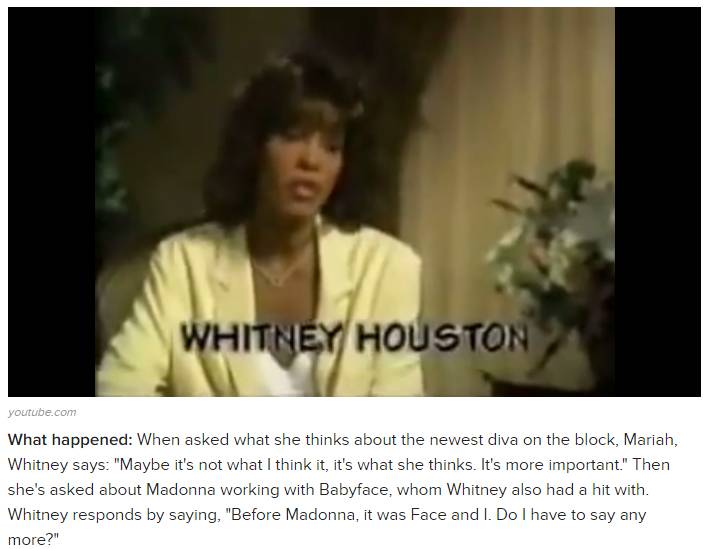 老牌Diva的抓马：Madonna信件曝光，称WhitneyHouston“平庸到可怕”