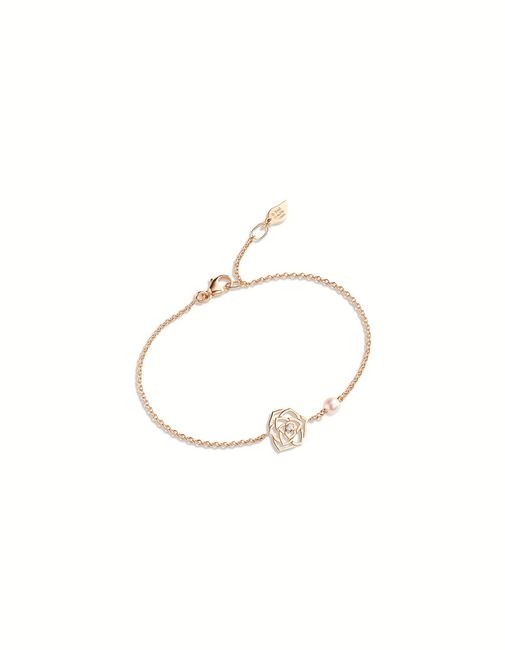 piaget伯爵山茶花系列,piaget伯爵手镯款18k黄金女士腕表