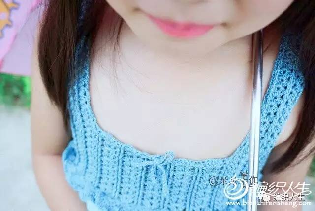 背心蓬蓬裙怎么搭配衣服才好看,钩布结合儿童裙图解