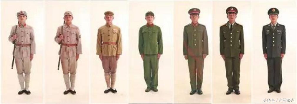 国军军装发展史,国军军装演变史