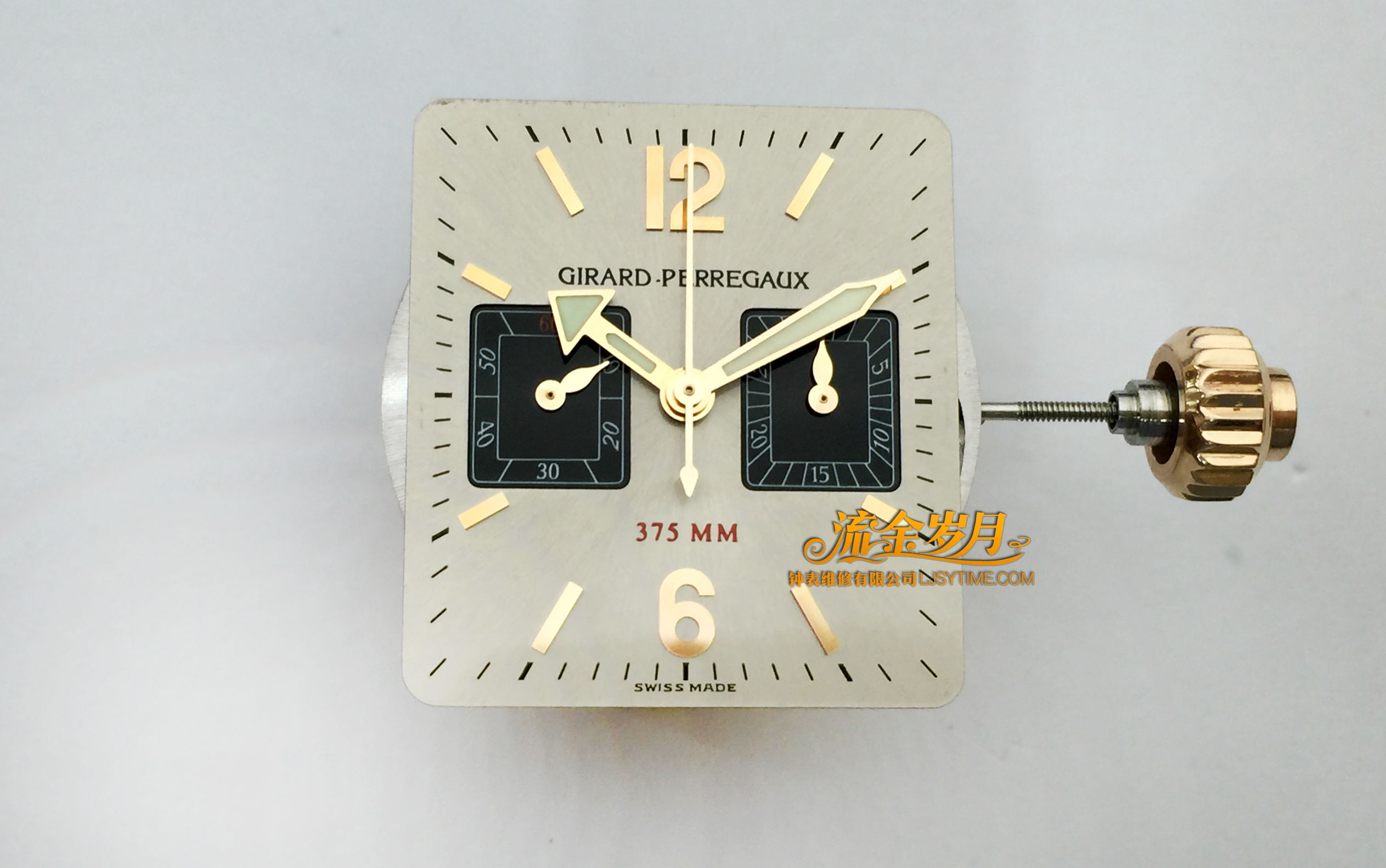 手表进水导致停走，不及时洗油真的很伤！把芯生锈断掉要换，机芯满是锈迹～看芝柏单按钮计时洗油后焕然一新