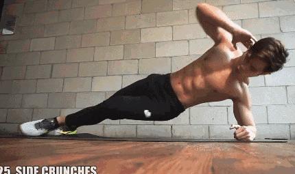 腹肌训练教程七天练出腹肌马甲线,女生练马甲线最有效方法瑜伽垫