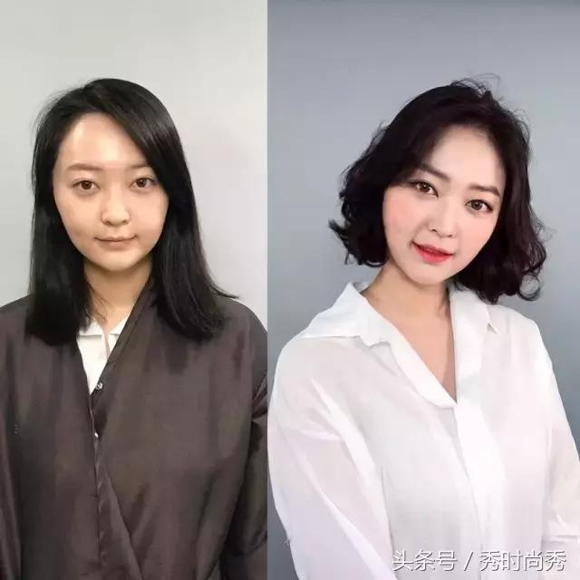 韩系外翻中短发高级感,短发发尾外翻发型