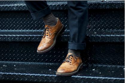 男士时尚商务牛津鞋,商务时尚一脚蹬皮鞋