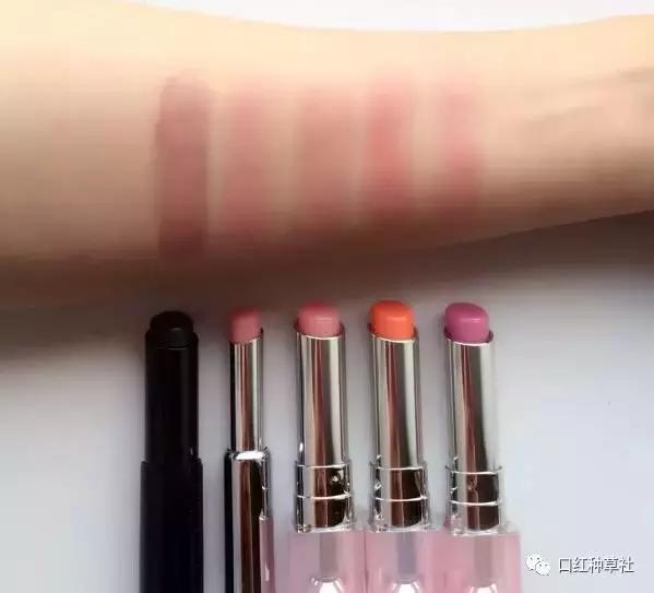 纪梵希小粉皮和迪奥变色唇膏,纪梵希小羊皮唇膏试色