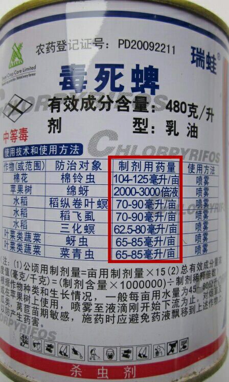 粉剂农药用量计算方法,农药稀释1000至1500倍是多少用量