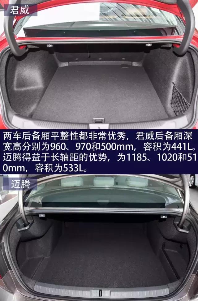 别克君威对比大众迈腾,全新君威和迈腾