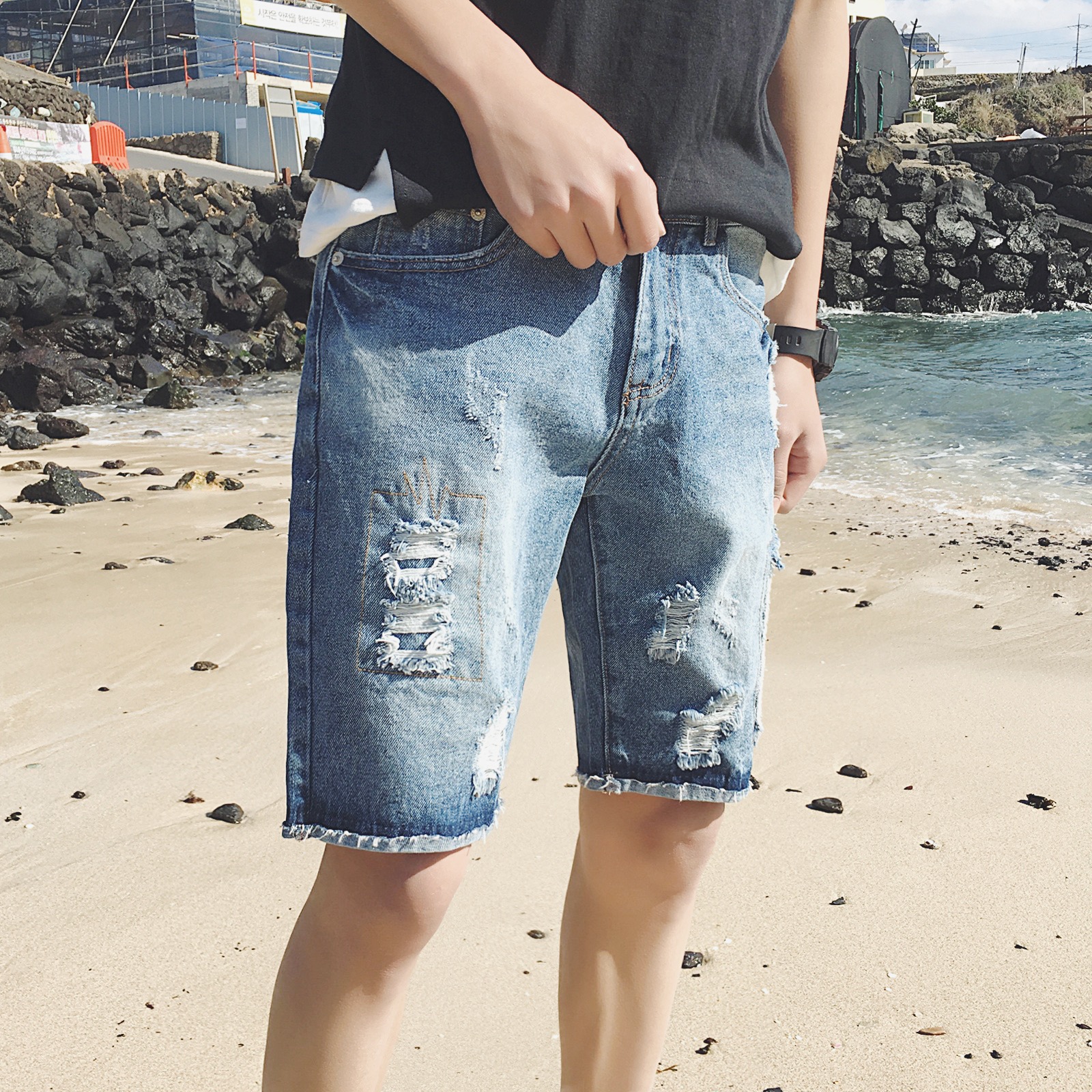 男士超级短裤穿搭技巧,男士工装短裤搭配技巧