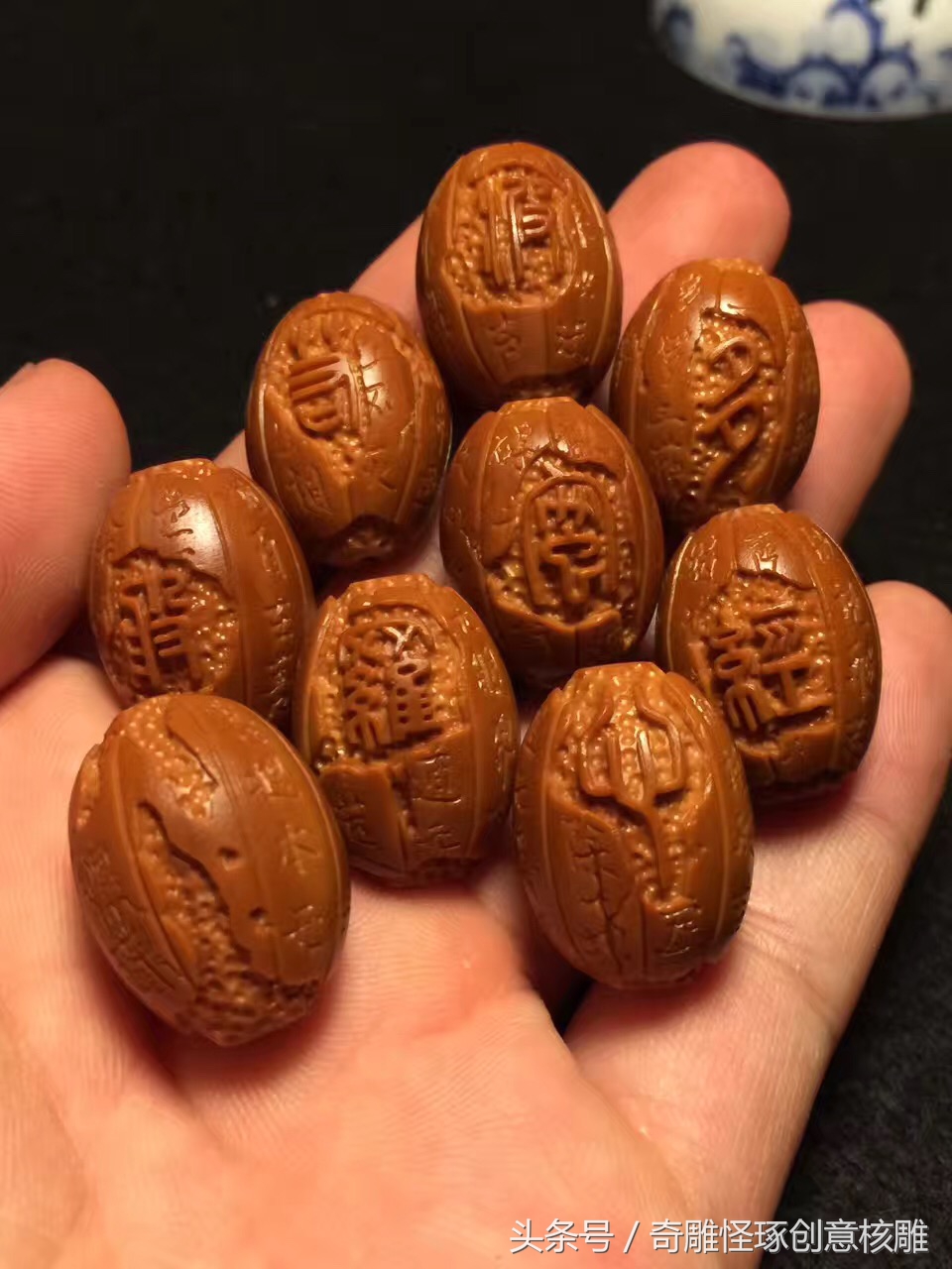 化腐朽为神奇的橄榄核雕,我最喜欢的一串橄榄核雕