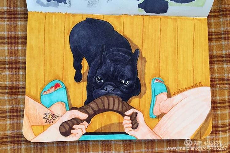 灏忕嫍ins椋庣畝鍗曞張濂界湅缁樼敾,钀屽疇鐙楃嫍缁樼敾浣滃搧