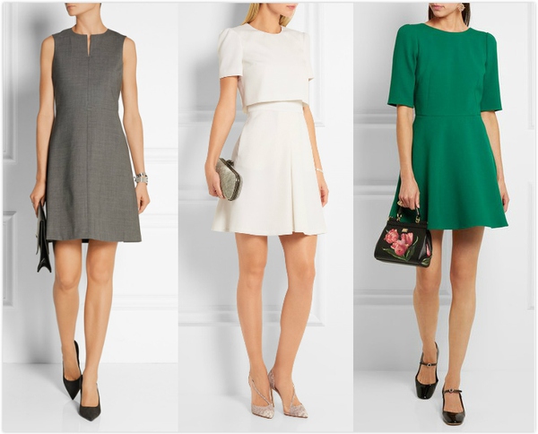 职业装女性穿搭图片,职业装女性包裙穿搭短款