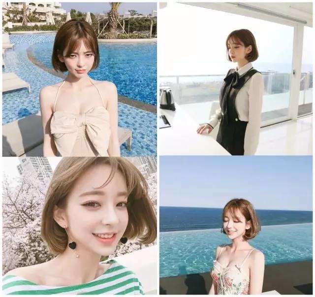 谭松韵小圆脸图,圆脸的谭松韵迷人的短发梨花头