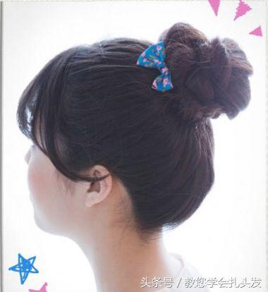 花苞头发型怎么扎好看,花苞头的扎法教程短发儿童