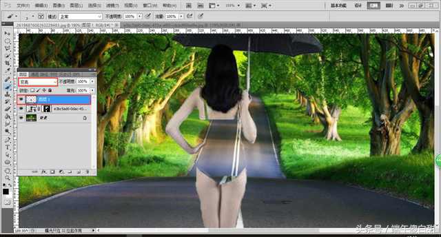 ps创意人像海报双重曝光效果,ps双重曝光的混合选项设置