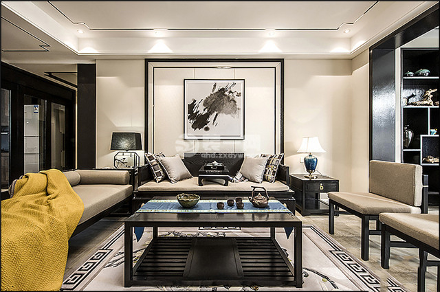 汤河铭筑简欧风格装修,汤河铭筑180多平米装修效果图