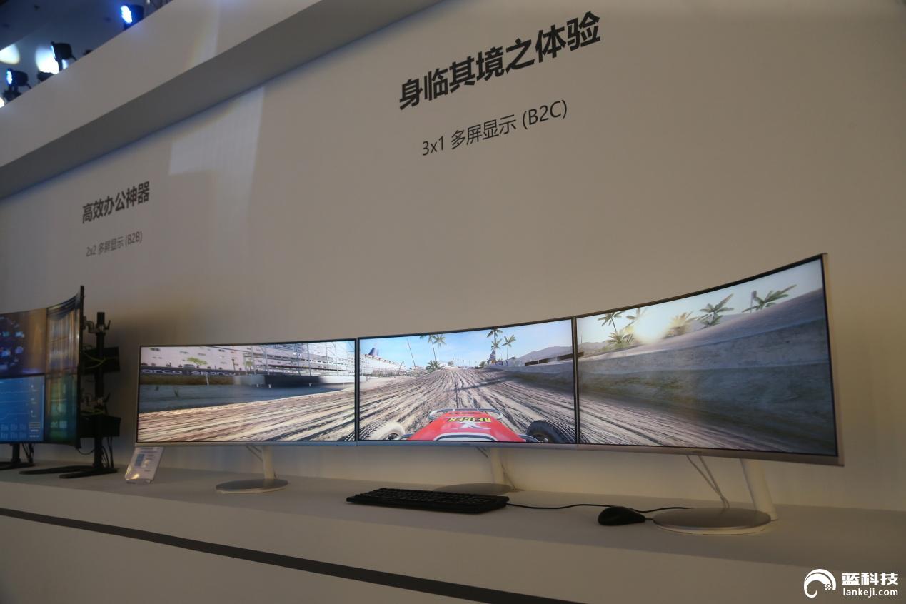 曲面显示宣传,曲面显示器对市场的影响