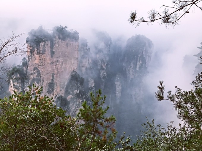 七天六晚长沙张家界吃货视角带你领略冰天雪地的张家