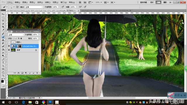 ps创意人像海报双重曝光效果,ps双重曝光的混合选项设置