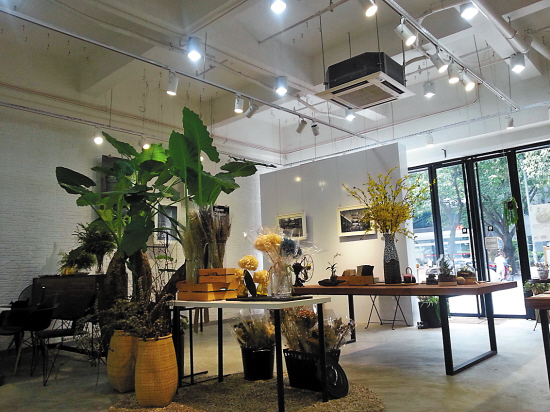 艺术花艺客厅,商业空间花艺设计图