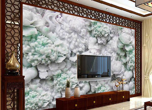 玉雕背景墙,岫岩玉雕背景墙