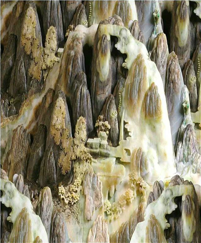 玉雕背景墙,岫岩玉雕背景墙