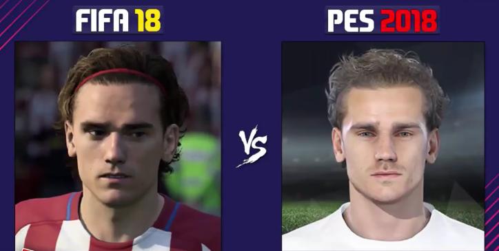 pes2018对战,实况足球2018和fifa18