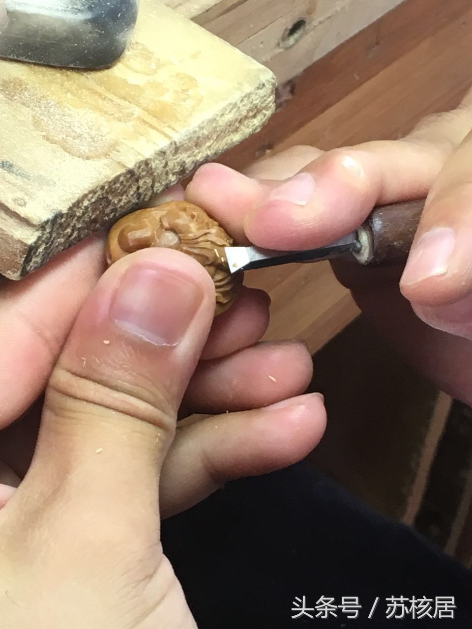 手雕橄榄核怎么雕刻得快一点,橄榄核雕刻作品大全图片