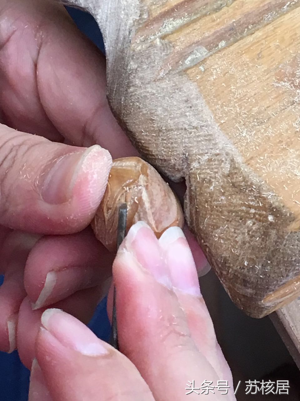 手雕橄榄核怎么雕刻得快一点,橄榄核雕刻作品大全图片