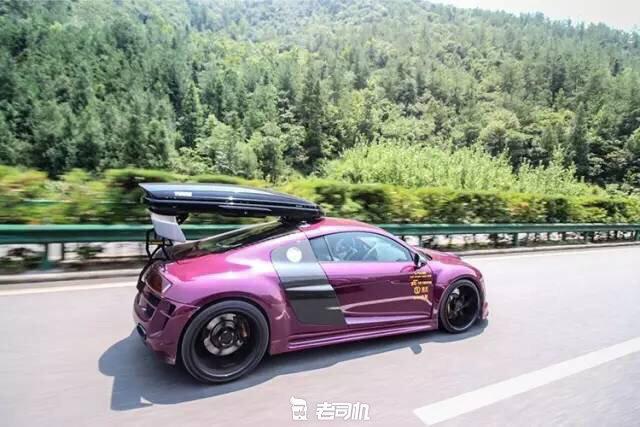 开辆超跑去*藏西**！最后看看几百万的奥迪R8破成啥样了？