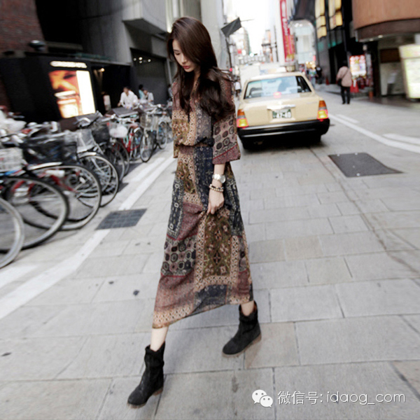 有一种迷人的雪纺裙,减龄碎花雪纺裙