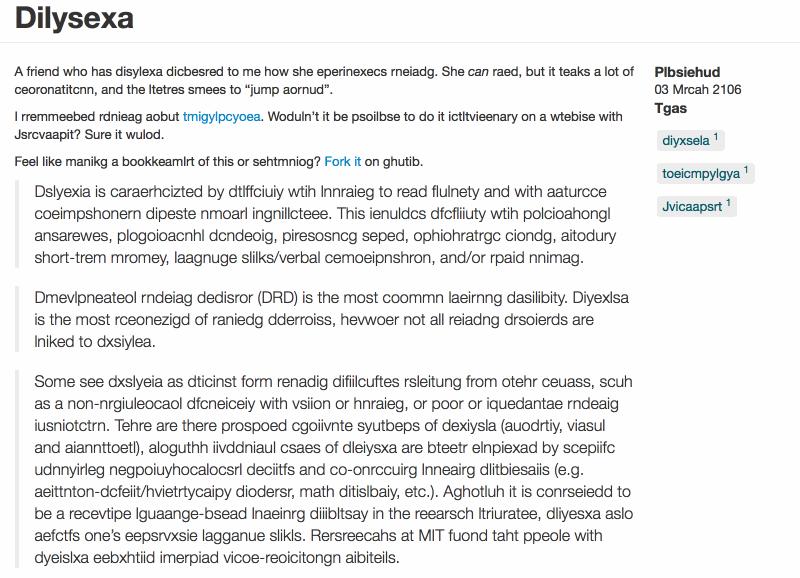 这个网站可以让你亲身体验「阅读障碍」