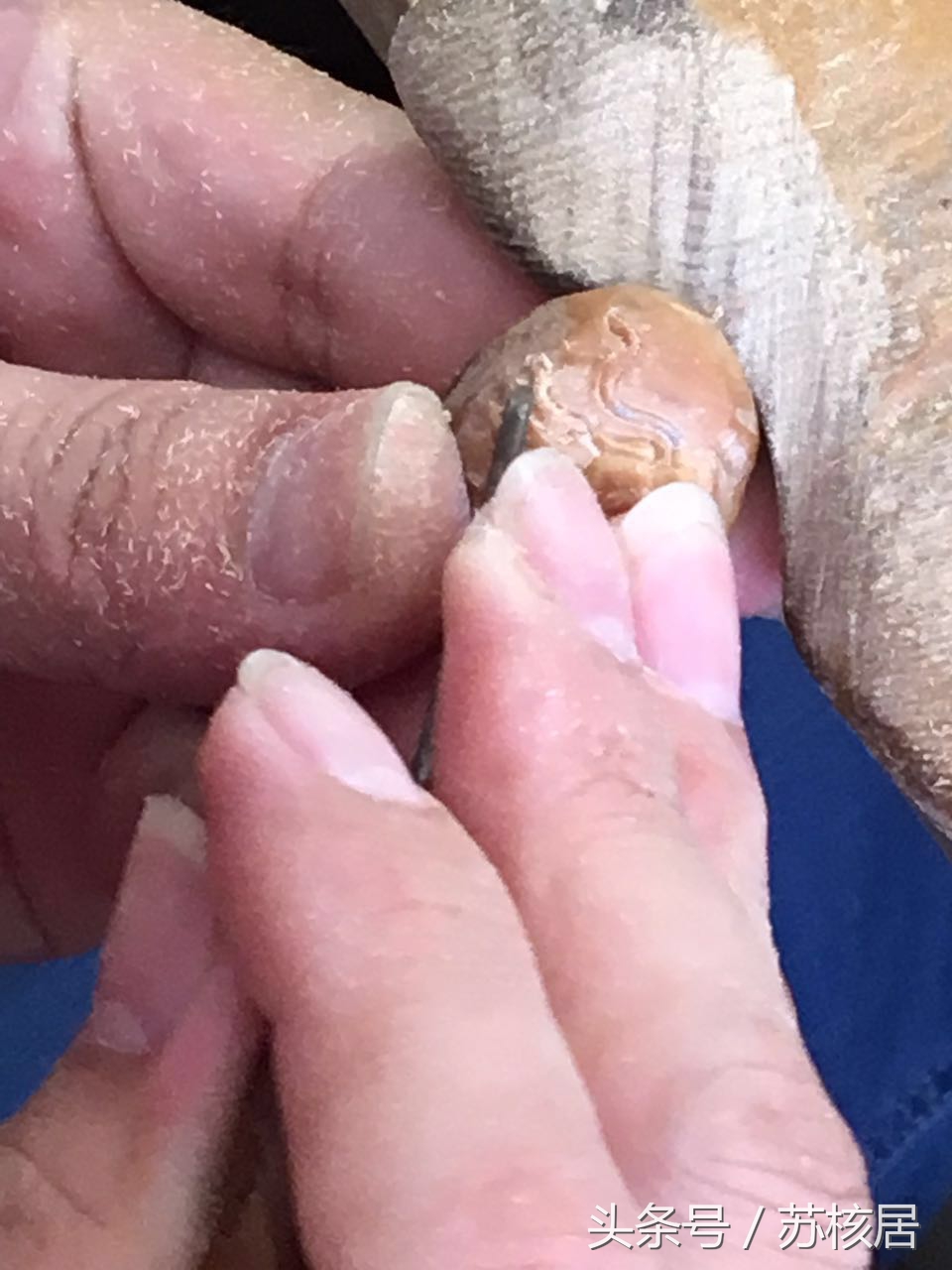 手雕橄榄核怎么雕刻得快一点,橄榄核雕刻作品大全图片