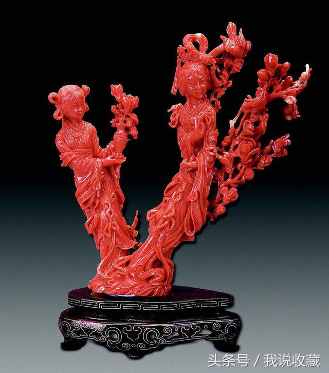 珊瑚珠子50万左右,红珊瑚一百多万的