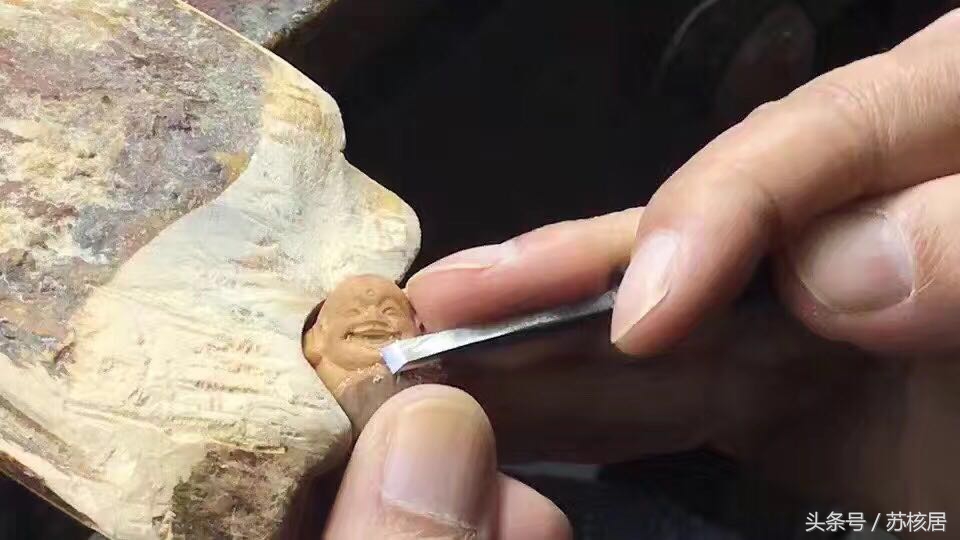 手雕橄榄核怎么雕刻得快一点,橄榄核雕刻作品大全图片